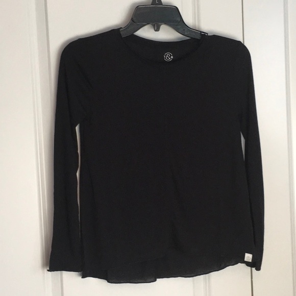 Treasure & Bond Black Long Sleeve Tee - Picture 1 of 7